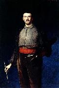Ludwik de Laveaux, Self-portrait with a palette.